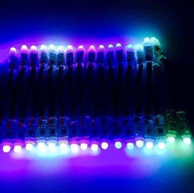 China 50pcs 12mm WS2811 IC Round LED Pixel Module Exposed Light RGB Color String for sale