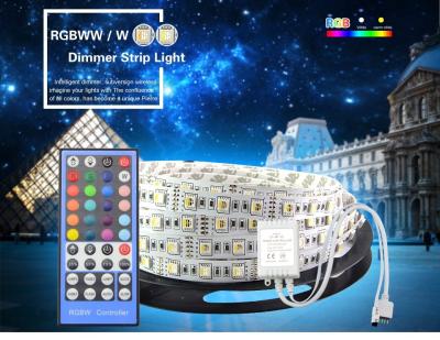 China 5m 12V/24V 4IN1 4 Colors in 1 LED RGBW RGBWW 5050 SMD RGB+White/Warm White waterproof LED flexible strip for sale