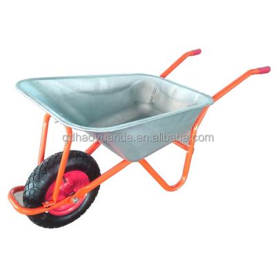 China CHINA Cheap Price Metal Galvanized Wheel Barrow With 110L Wheel Construction Wheel Barrow Pneumatic Heavy Duty Trolley Cart for sale