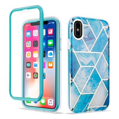 China 2021 New PC+TPU Back Cover Shockproof Anti-drop Phone Bumper Case For iPhone X XR 11 12 Pro Max Cases With Screen Protector - Stock Ready for sale