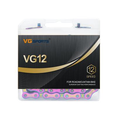 China VG Sports 12 24 36 Speed ​​Rainbow Bicycle Chains For MTB Mountain Road Bike Chain 1/2