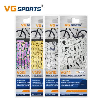 China VG Sports 6 7 8 9 10 11 12 Speed ​​Bicycle Chain For MTB Mountain Road Bike Chains 1/2