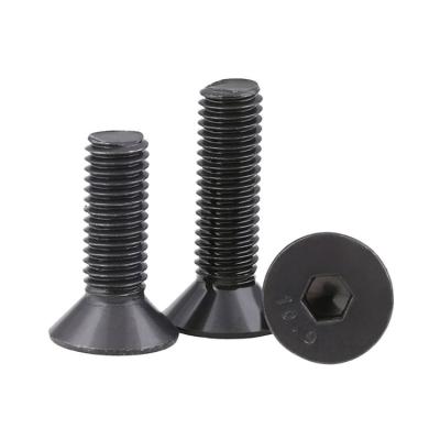 China Alloy Steel M1.6 To M20 Full / Carbon Steel / Half Thread Take Countersunk Flat Head Iron / Steel Screws for sale