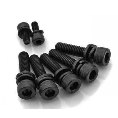 China HEX Din912-12.9 Carbon Steel / Iron / Steel Hex Socket Head Cap Screws With Spring Washer for sale