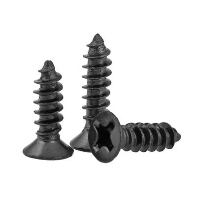 China Black HEX Stainless Steel Oxide Phillips Countersunk Screws Flat Head Self-Drilling Tapping Screws for sale