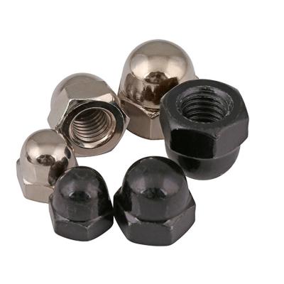 China Alloy Steel High Strength Carbon Steel Domed Cap Nut Round Headset Cap Nuts for sale