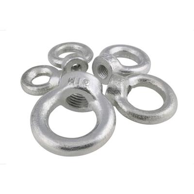 China Alloy Steel Supplier High Quality Carbon Steel Galvanized Eye Lifting Nuts DIN582 Drop Forged Nuts for sale