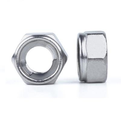 China Stainless Steel / Steel / Alloy Alloy Steel Current Torque Type Non Metallic Insert Hex Nuts With Flange for sale