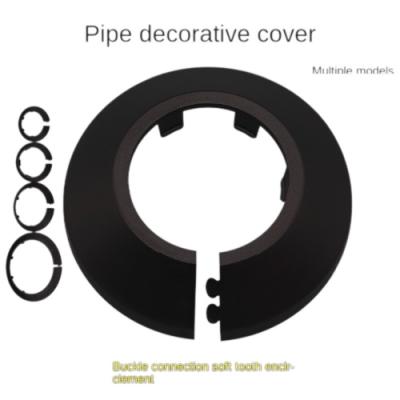 China Contemporary Wall Radiator Escutcheon Drain Flange Easy Installation Plastic Water Pipe Pipeline Cover Collar Wall Pipe Cover Decoration 40mm for sale