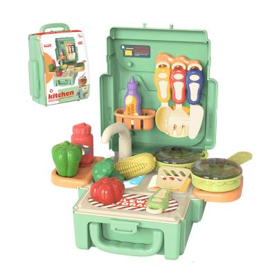 China Newest Kitchen Role Play Plastic Plastic Baking Pretend Play Toys Kitchen Utensils for sale