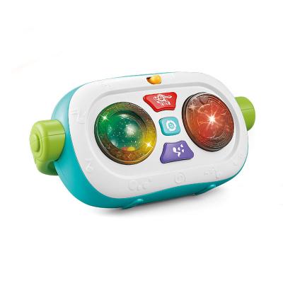 China Battery Operated High Quality Educational Plastic Cute Baby Radio Toy With Light And Music for sale