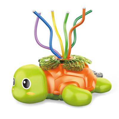 China Outdoor Water Spray Tool Summer Fun Turtle Spray Water Play Sprinkler Cartoon Animals Rotating Water Turtle Sprinkler Toy spray for sale