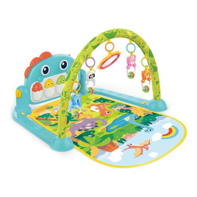 China Educational Infant Music Play Mat Musical Sleep Game Gym Piano Keyboard Pedal Activity Rack Fitness Toy Soft Baby Portable Toy for sale