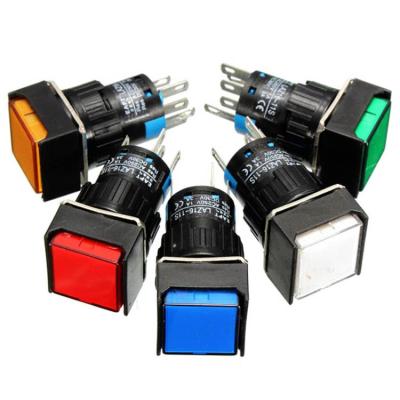 China All Purpose Momentary 16mm Push Button 5 Pin Switch for sale