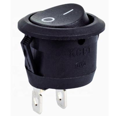 China KCD1-101 Round 2 Pin SPST Rocker Switch On/Off Rocker Switch for sale