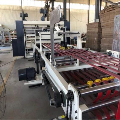 China Customizable Perfect Corrugated Paper Flexo Folder Gluer Machine Semi Automatic for sale