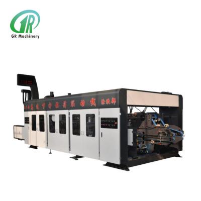 China FFG Flexo Impresión Plegable Gluer Casilla de fabricación de la máquina de malla de agujero Gran sistema de rueda de pegamento en venta