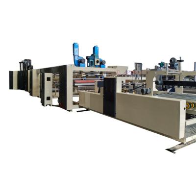 China Carpeta rotatoria de alta velocidad Gluer Slotter de Flexo en línea con el cortador de dado en venta