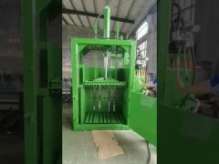 Single Cylinder Waste Paper Baler Packer Wrapping Machine