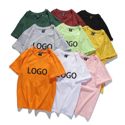 China Customized Men's Big LOGO Pattern Men's Casual Short Sleeve T-Shirt QUICK DRY Cotton for sale