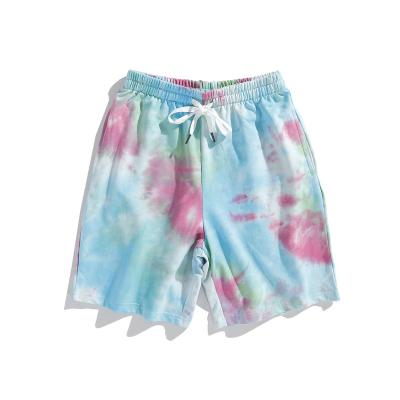 China QUICK DRY Fashion Tie Dye Shorts Men Summer Beach Shorts Elastic Waist Shorts for sale