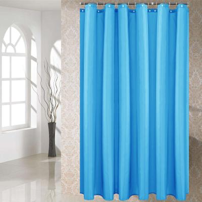 China Hot Sale Custom Made Polyester Shower Curtain Durable Waterproof Hotel Bathroom Rustproof Shower Curtains for sale