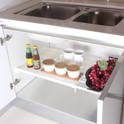 China Viable no need to punch cupboard divider expansion layer divider, kitchen storage shelf for sale