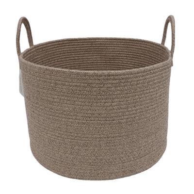 China Sustainable 21Baby Shower Rope Baskets Basket Cotton Large Bedroom Storage Bakset for sale