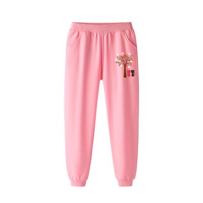 China Anti-pilling wholesale cotton sweatpants girls 2021 kids pants boy kids casual sports tracksuit spring and Autumn Sweatpants Children for sale