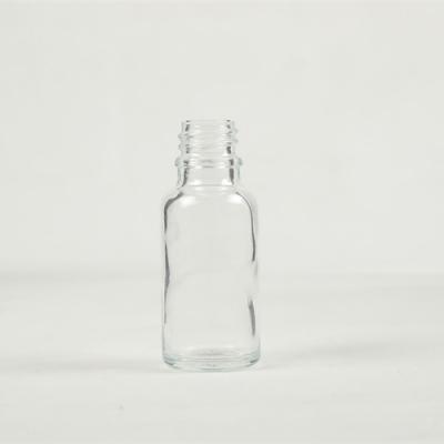 China Factory Wholesale Price Cosmetic Transparent Packaging Essential Oil Glass Bottle 20ml for sale