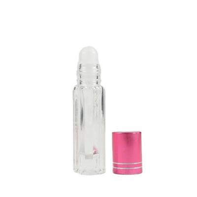 China Factory wholesale price cosmetic transparent essential oil perfume rollerball molded glass bottle 9.5ml for sale