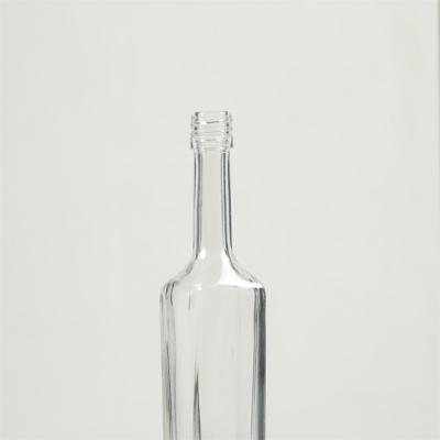 China Wholesale Cheap Price Beverage Glass Bottle Transparent Molded Wine Bottle for sale