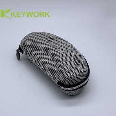 China Copo de nieve Mesh Cloth Sports Sunglasses Case EVA Water Drop Metal Zipper a prueba de choques en venta