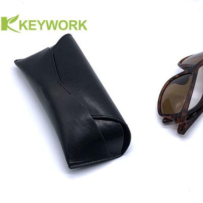 China Schön strukturierter schwarzer lederner EVA Eyewear Case Unisex Sunglasses Schutz PUs zu verkaufen