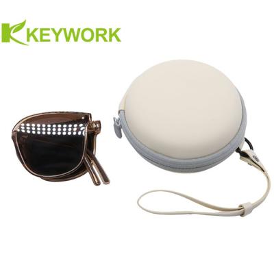 China Fábrica Pele-amigável do exemplo de EVA Eyewear Case Female Sunglasses do esporte portátil redondo grande à venda