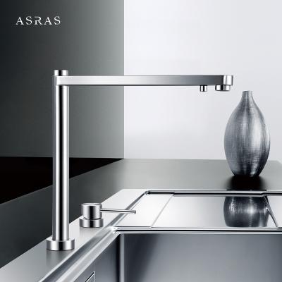 China Asras SUS304 kitchen faucet telescopic tap hot and cold mixer drinking water outlet single handled 3060 for sale