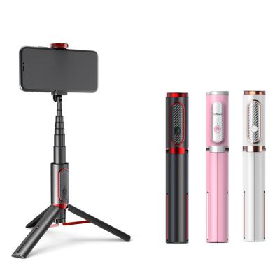 China With Bluetooth BT Selfie Stick Remote Control Tripod With Remote Control Lightweight Aluminum All In One Extendable Phone Stick Tripod for sale