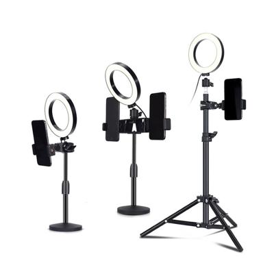 China New Mobile Phone Beauty Sufficiency Light Selfie TikTok Youtube Phone Ring Light Stand With Tripod Stand for sale