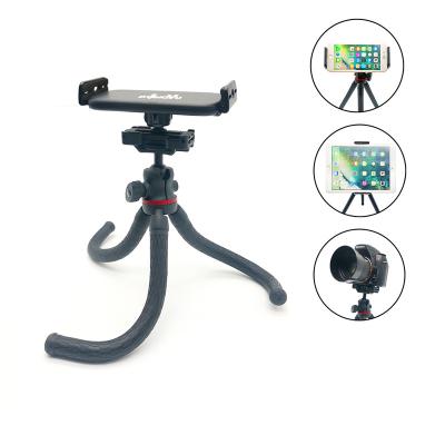 China Luxury Bendable Tablet Tripod Stand 3 in 1 Flexible Octopus Tripod Phone Holder Tripod Best 2021 for sale