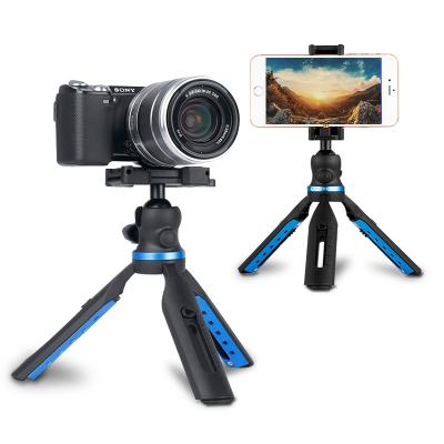 China Mini Tripod For Camera Phone Mini Tripod Tabletop Smartphone Bracket Outdoor For Desktop Camera Travel Tripod Stand Simple Mobile Phone Holder for sale