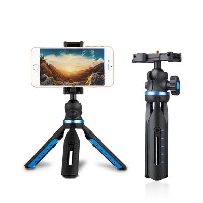 China Mini Tripod For Phone Camera Mini Desktop Phone Stand Universal Multifunctional Adjustable Camera Mount Tripod Newly For Smartphone for sale