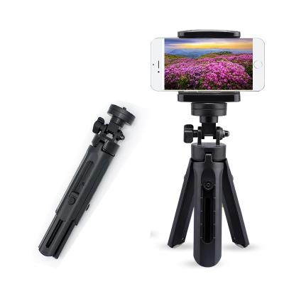 China Mini Tripod For Camera Phone Newly Smartphone For Simple Desktop Camera Stand Travel Desktop Tripod Mobile Phone Holder for sale