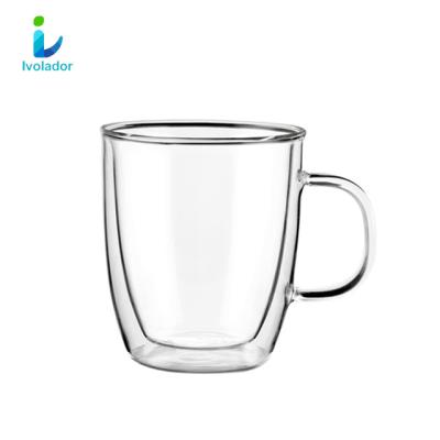 China Viable Personal Home Use Mug Coffee Mug Glass Water Cup With Stand for sale