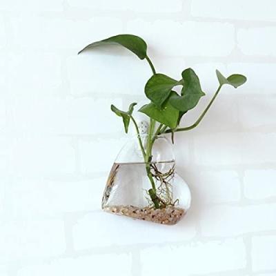 China Amazon CLASSIC Hot Selling HydroponicTerrariums Wall Mounted Hanging Glass Heart Shaped Vase for sale