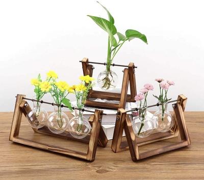 China Best Quality CLASSIC Desktop Planter Bulb Vase Mini Greenhouse Glass Vase Home Decorate Propagation Plant Kit for sale