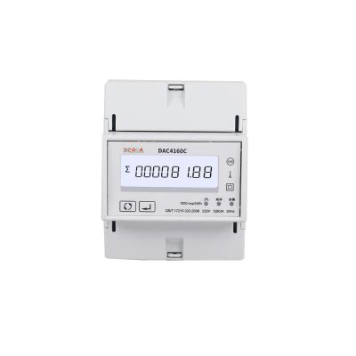 China New Top Selling Zigbee Energy Meter DAC4160C Din Rail Energy Meter Wireless KWH Kvarh Type Measurements Meter for sale