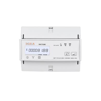 China Multi functional COMM energy meter. KWH Kvarh DAC7320C communication wifi din three phase rail modbus RS485 for sale