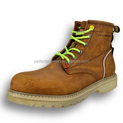 China Factory Wholesale High Quality Martin Boots Men Waterproof Goodyear Welted Durable Boots Deodorization for sale