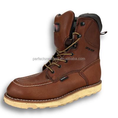 China Wholesale Custom Deodorization Non-slip Wear Resistant Women,Men,Goodyear Welted Boots,Hiking,Outdoor Rise,Work Safety Shoes for sale