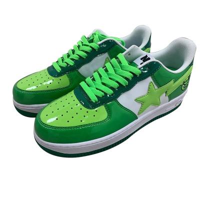 China Retro High Quality Custom Made Air Quality Patent Leather Sneakers IMITATE STAR Shoes for sale